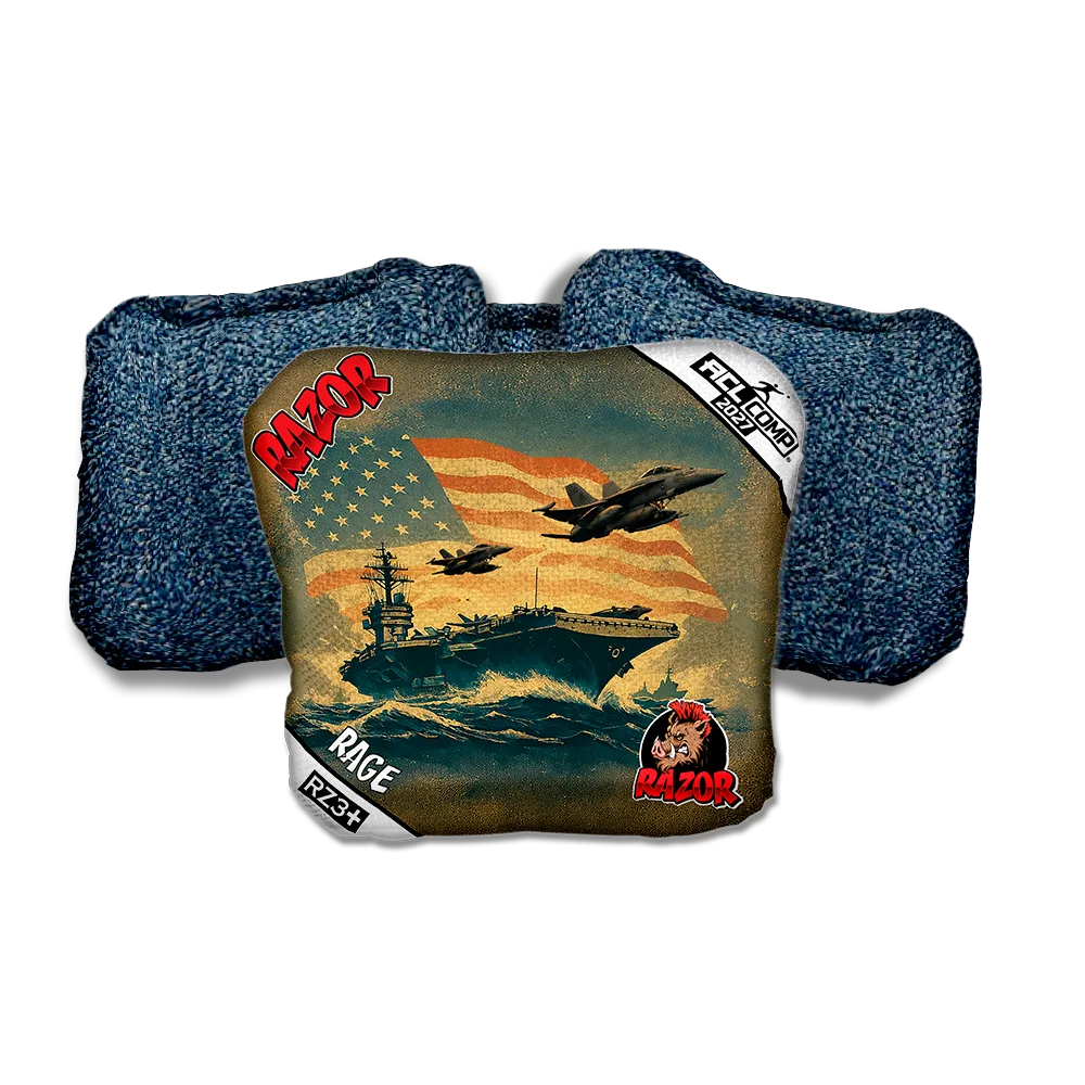 Rage COMP Flagship Blue Back Cornhole Bags