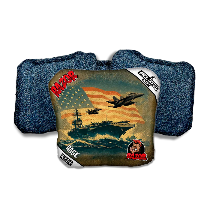 Rage COMP Flagship Blue Back Cornhole Bags