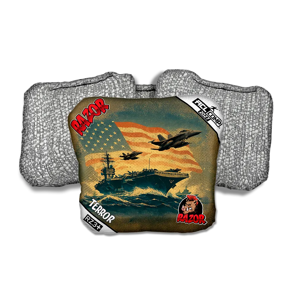 Terror COMP Flagship Silver Back Cornhole Bags