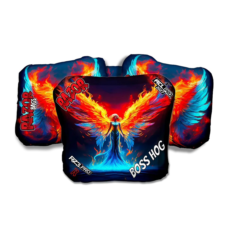 Boss Hog PRO Flame Angel Cornhole Bags