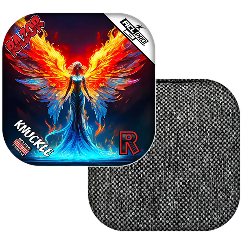 Knuckle | Flame Angel | ACL PRO Razor Cornhole Bags
