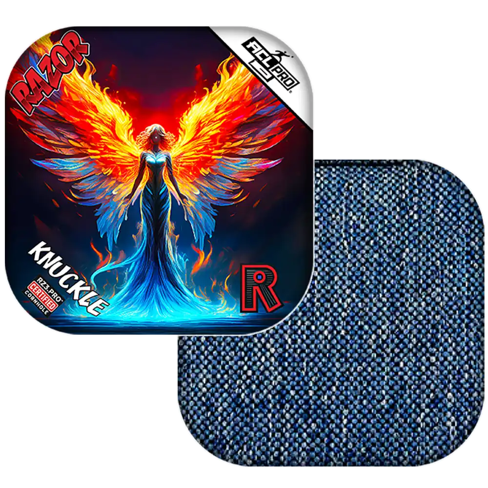 Knuckle | Flame Angel | ACL PRO Razor Cornhole Bags