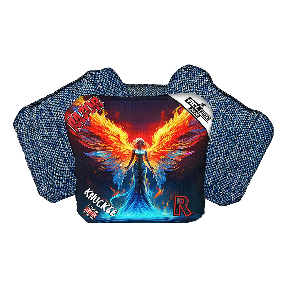 Knuckle | Flame Angel | ACL PRO Razor Cornhole Bags