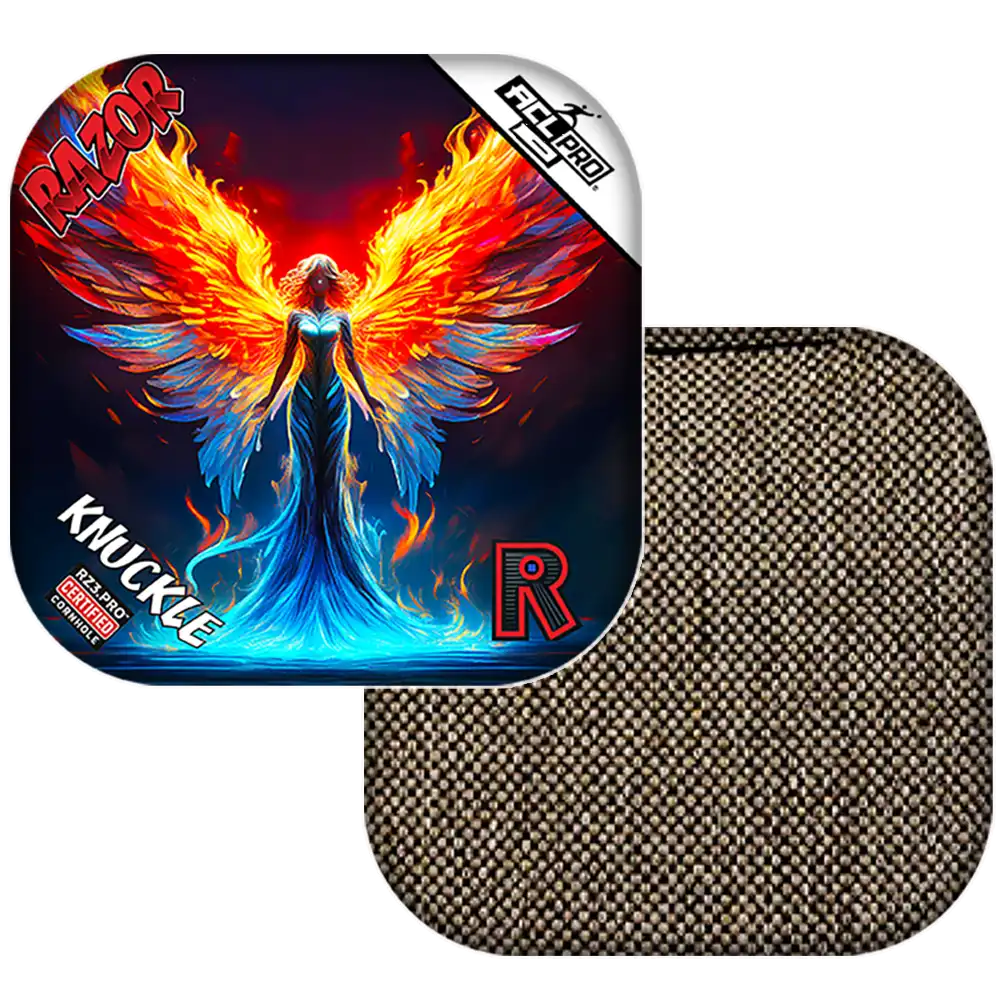 Knuckle | Flame Angel | ACL PRO Razor Cornhole Bags