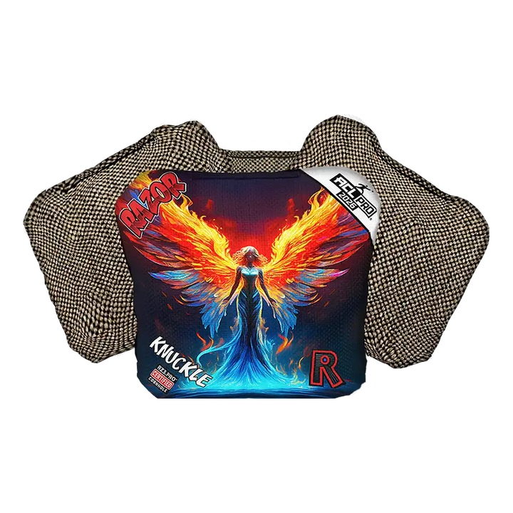 Knuckle | Flame Angel | ACL PRO Razor Cornhole Bags
