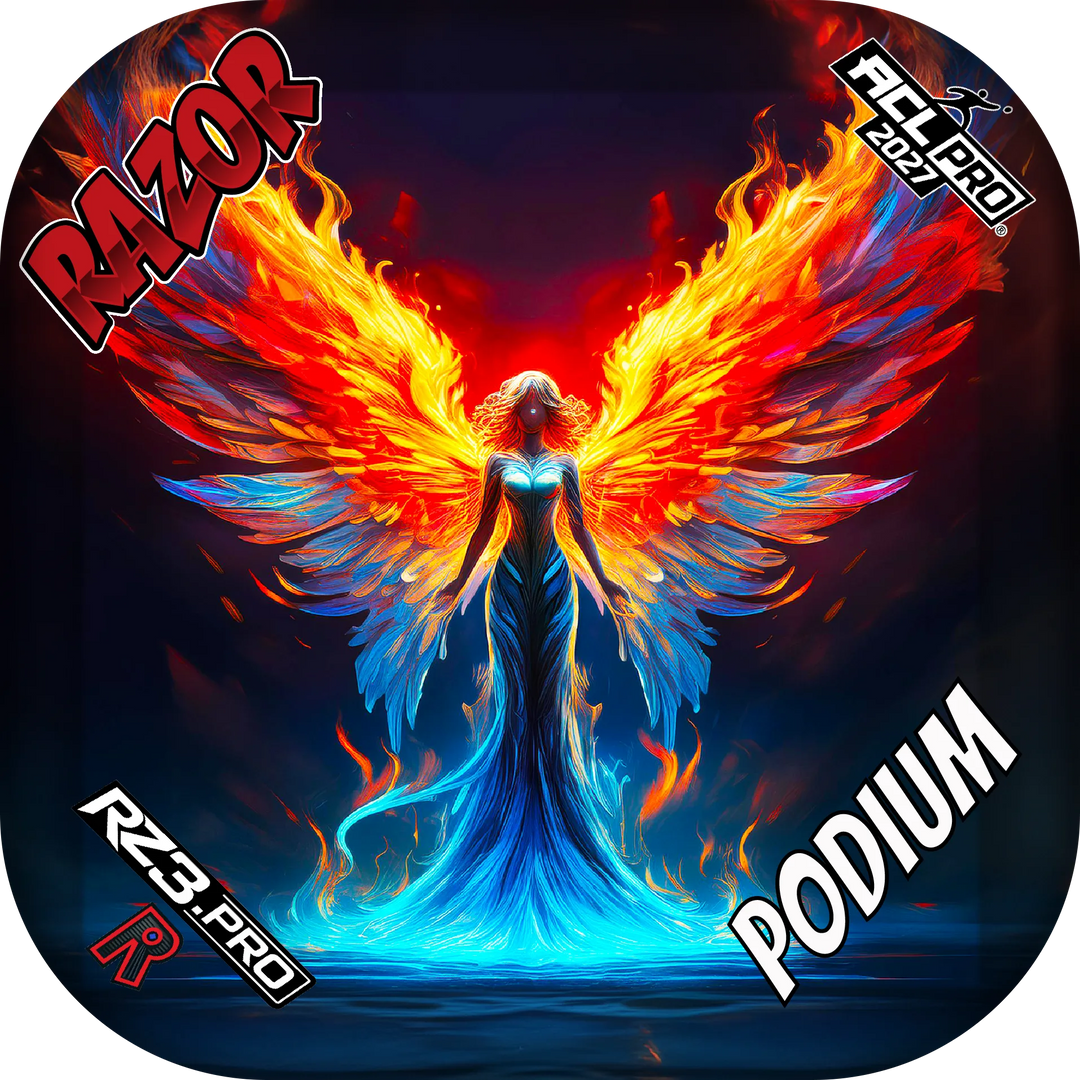 Podium PRO Flame Angel Cornhole Bags