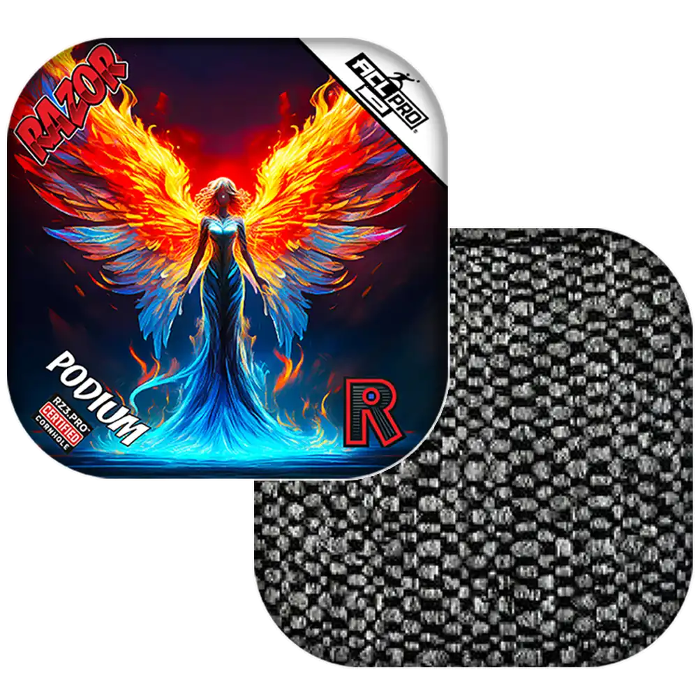 Podium | Flame Angel | ACL PRO Razor Cornhole Bags