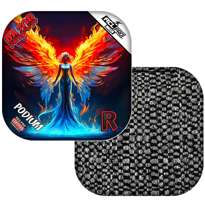 Podium | Flame Angel | ACL PRO Razor Cornhole Bags