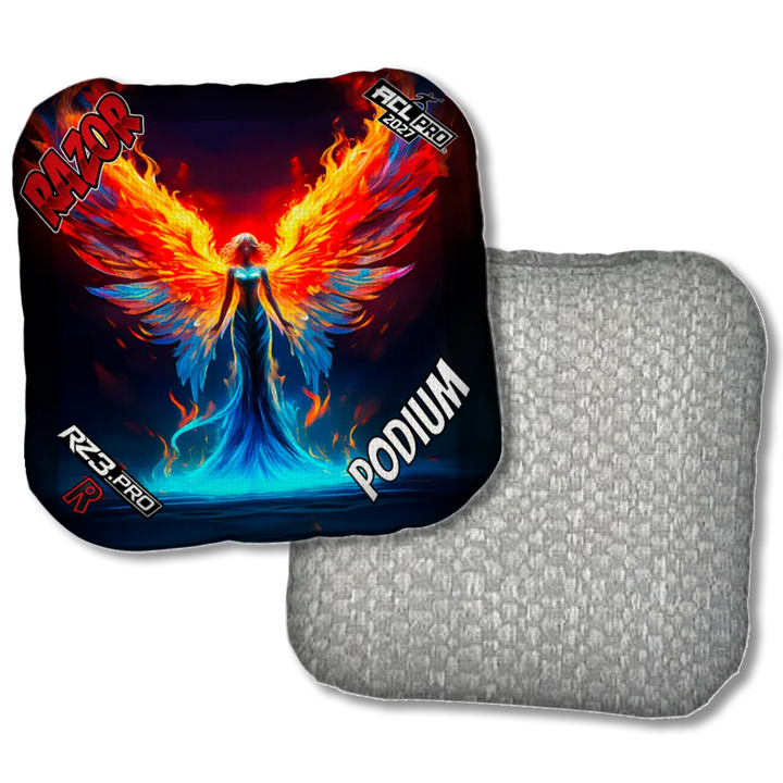 Podium PRO Flame Angel Silver Back Product View