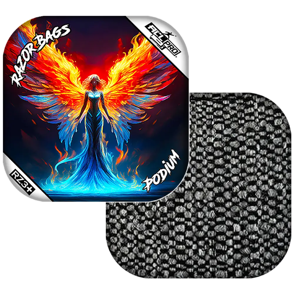 Podium | Flame Angel | ACL PRO Razor Cornhole Bags