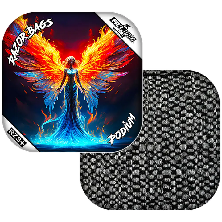 Podium | Flame Angel | ACL PRO Razor Cornhole Bags