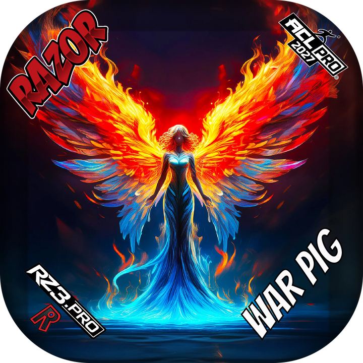 War Pig PRO Flame Angel Cornhole Bags
