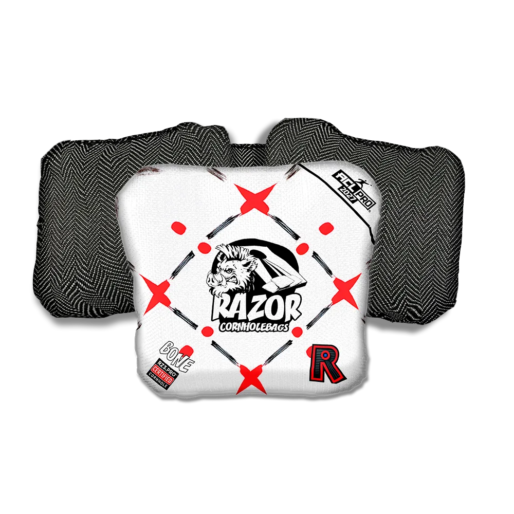 Bone PRO Four Corners Black Back Cornhole Bags