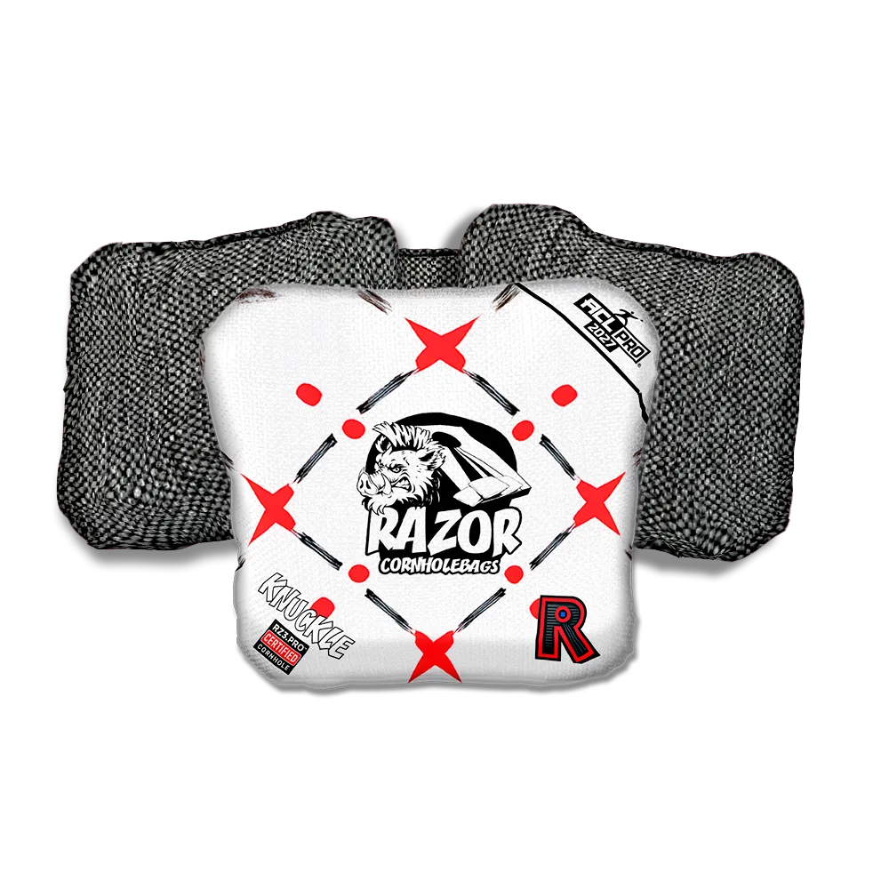 Knuckle PRO Four Corners Gray Back Cornhole Bags