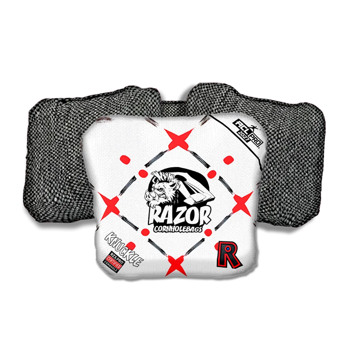 Knuckle PRO Four Corners Gray Back Cornhole Bags