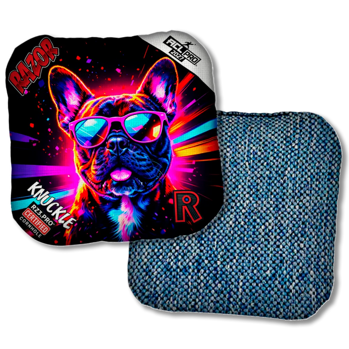 Knuckle PRO Frenchie Party Animals Blue Back Product View