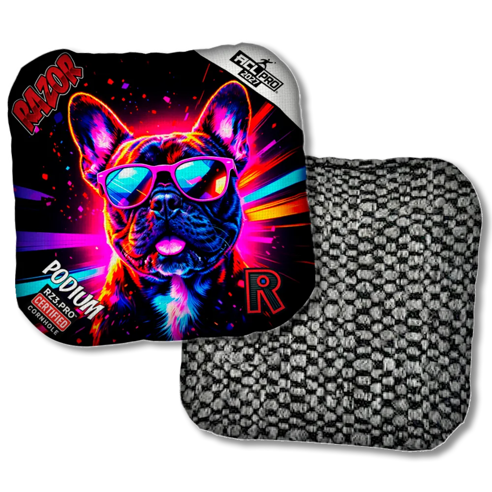 Podium PRO Frenchie Party Animals Black Back Product View