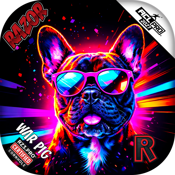 War Pig PRO Frenchie Party Animals Cornhole Bags