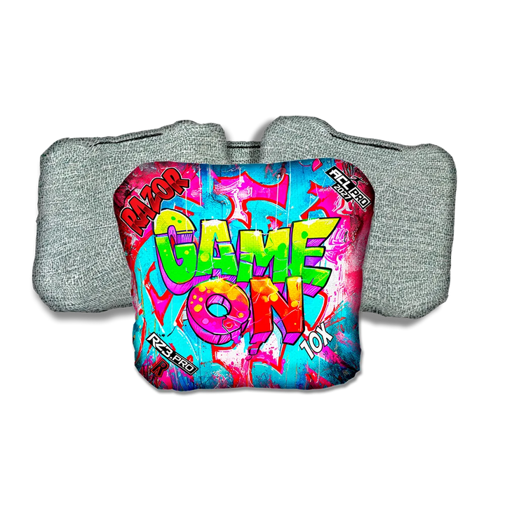 10 X PRO Game On Light Back Cornhole Bags