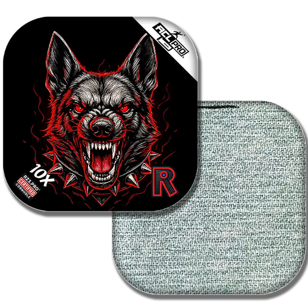 10X | German Shepard Black Series | ACL PRO Razor Cornhole Bags