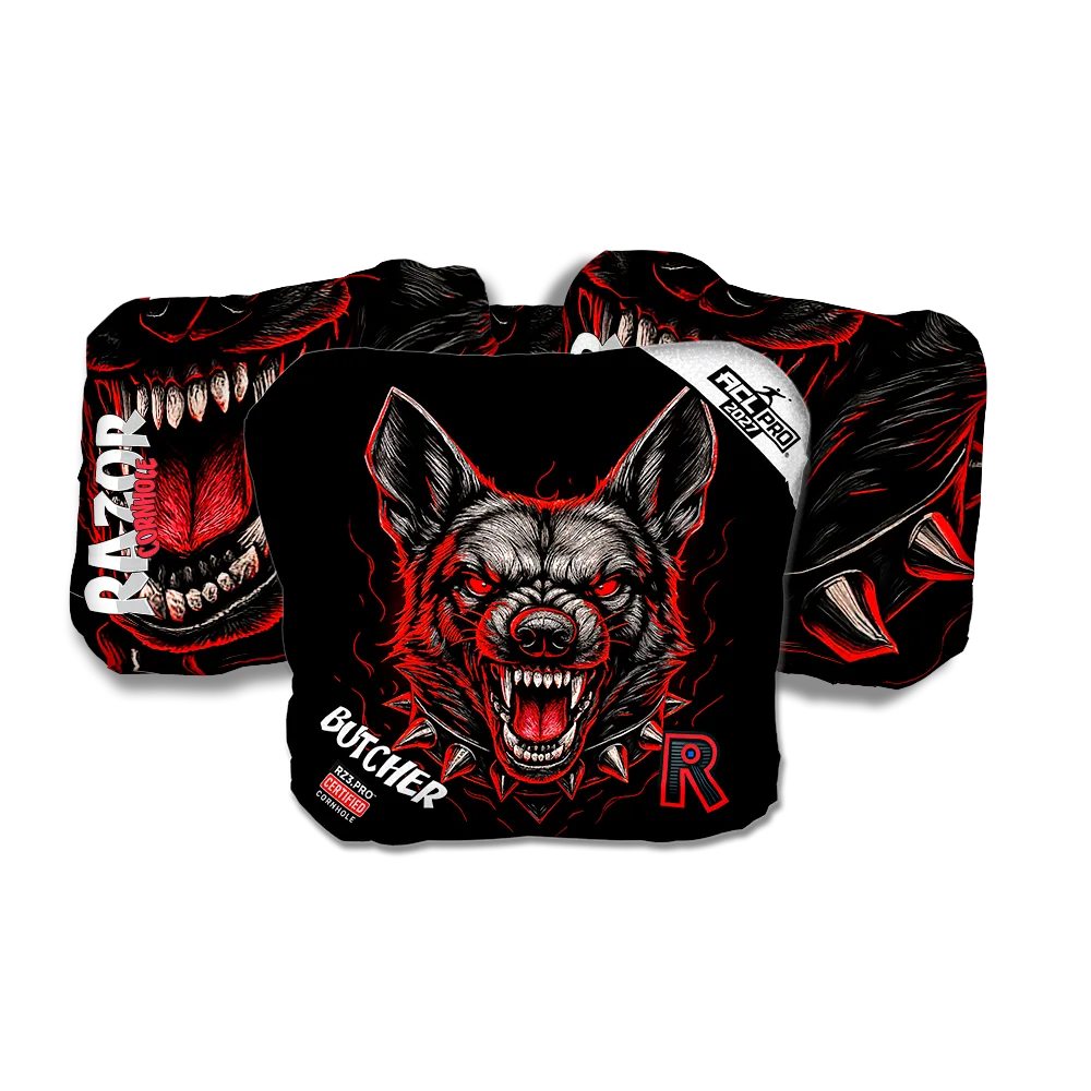 Butcher PRO German Shepard Black Series Cornhole Bags