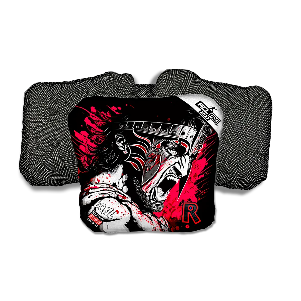 Bone PRO Gladiator Black Series Black Back Cornhole Bags