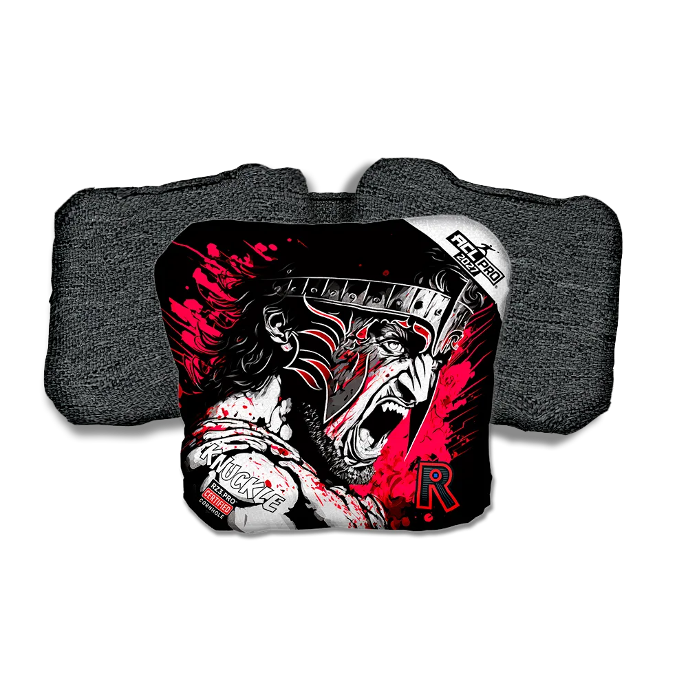 Knuckle PRO Gladiator Black Series Black Back Cornhole Bags
