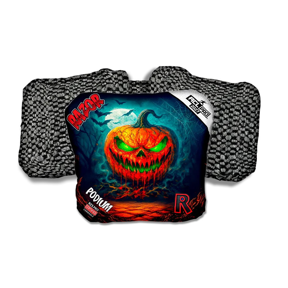 Podium PRO Glow Rage Black Back Cornhole Bags