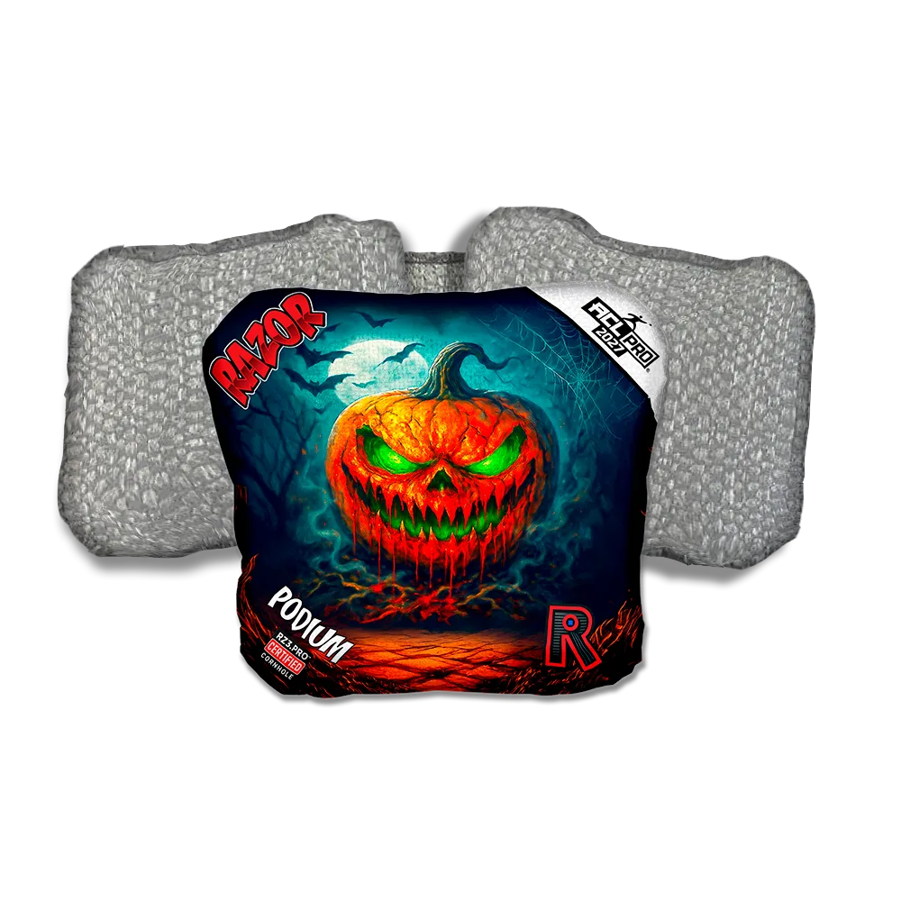 Podium PRO Glow Rage Silver Back Cornhole Bags