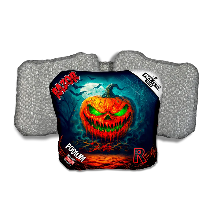 Podium PRO Glow Rage Silver Back Cornhole Bags