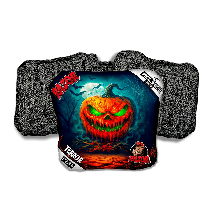 Terror COMP Glow Rage Black Back Cornhole Bags
