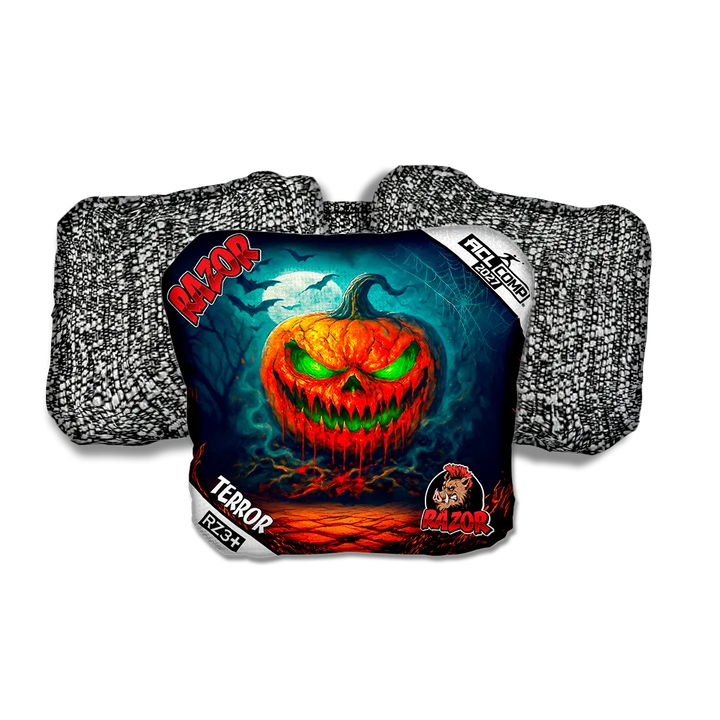 Terror COMP Glow Rage Salt Pepper Back Cornhole Bags