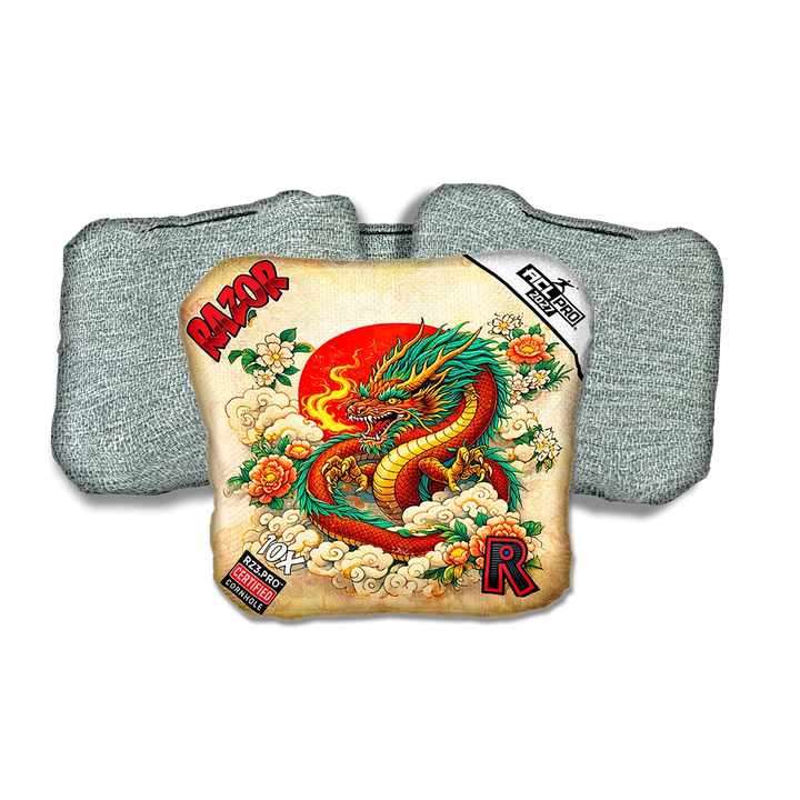 10 X PRO Good Fortune Light Back Cornhole Bags