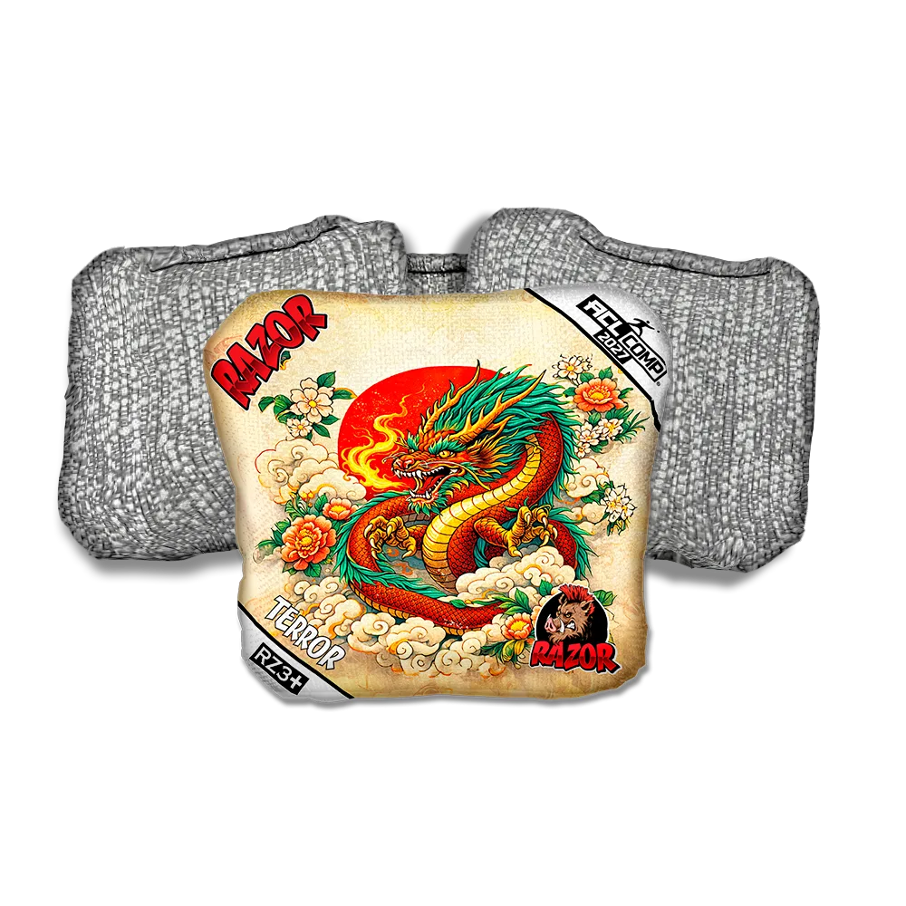 Terror COMP Good Fortune Silver Back Cornhole Bags