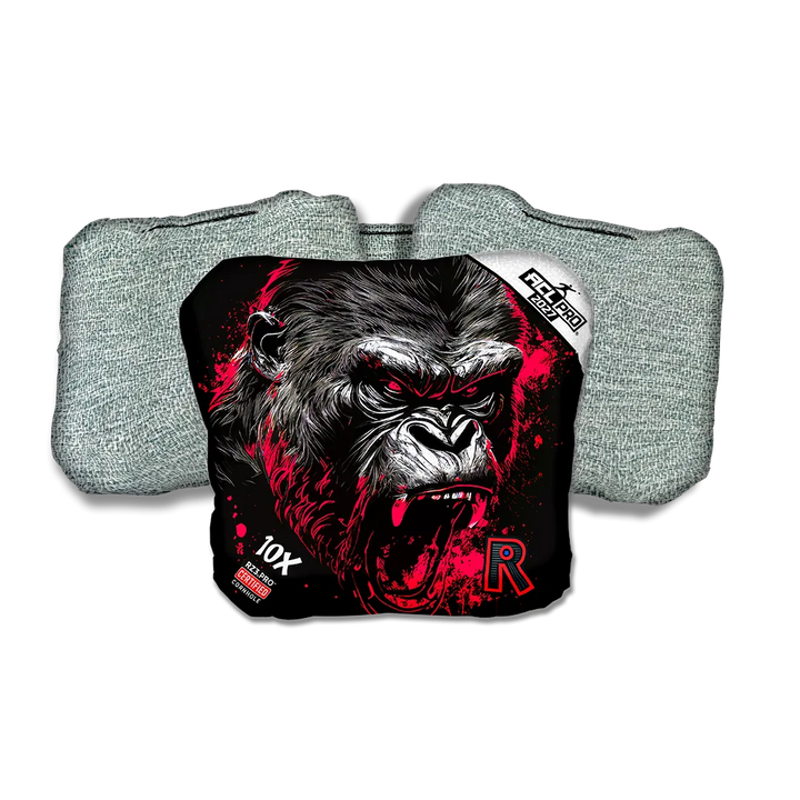 10 X PRO Gorilla Black Series Light Back Cornhole Bags