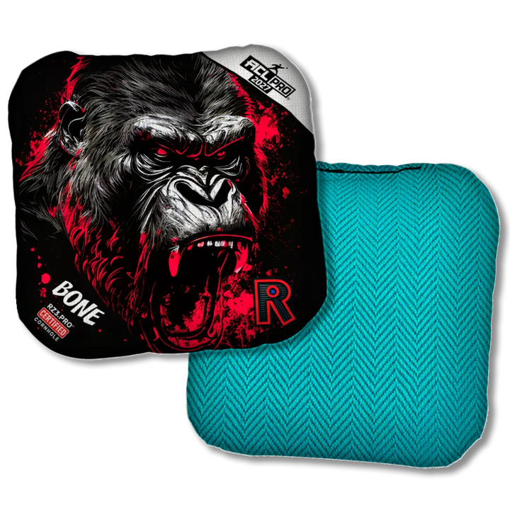 Bone PRO Gorilla Black Series Teal Back Product View