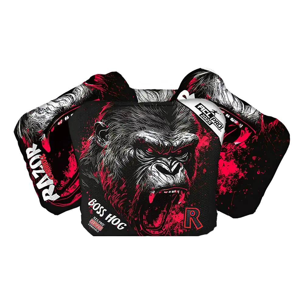 Boss Hog | Gorilla Black Series | ACL PRO Razor Cornhole Bags