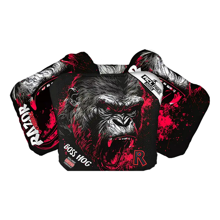 Boss Hog | Gorilla Black Series | ACL PRO Razor Cornhole Bags
