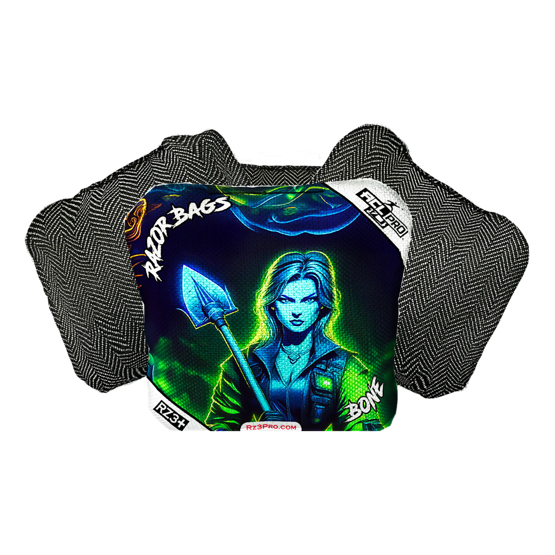 Bone | Grave Digger | ACL PRO Razor Cornhole Bags