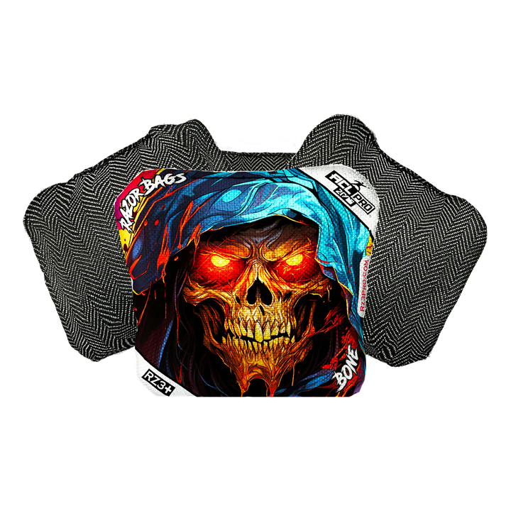 Bone | Grim Reaper | ACL PRO Razor Cornhole Bags