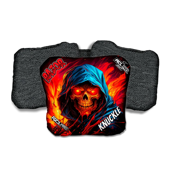 Knuckle PRO Grim Reaper Black Back Cornhole Bags