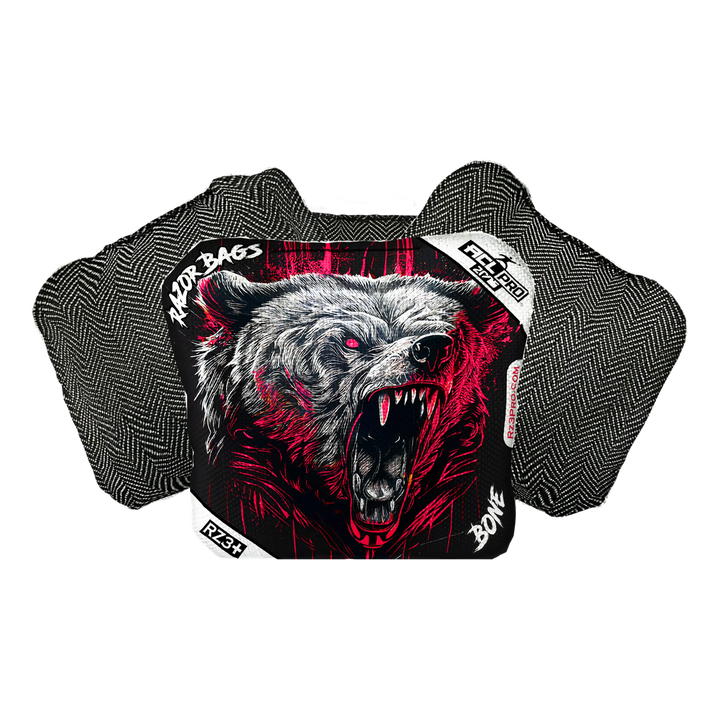 Bone | Grizzly Black Series | ACL PRO Razor Cornhole Bags