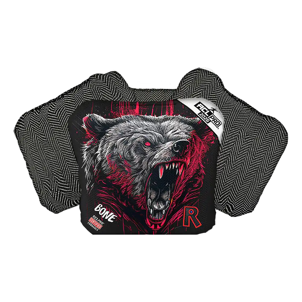 Bone | Grizzly Black Series | ACL PRO Razor Cornhole Bags