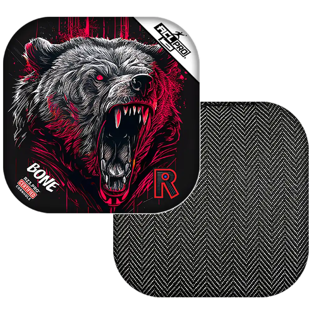 Bone | Grizzly Black Series | ACL PRO Razor Cornhole Bags