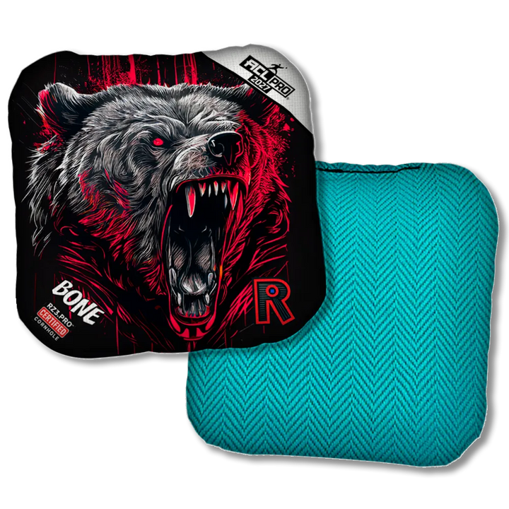 Bone PRO Grizzly Black Series Teal Back Product View