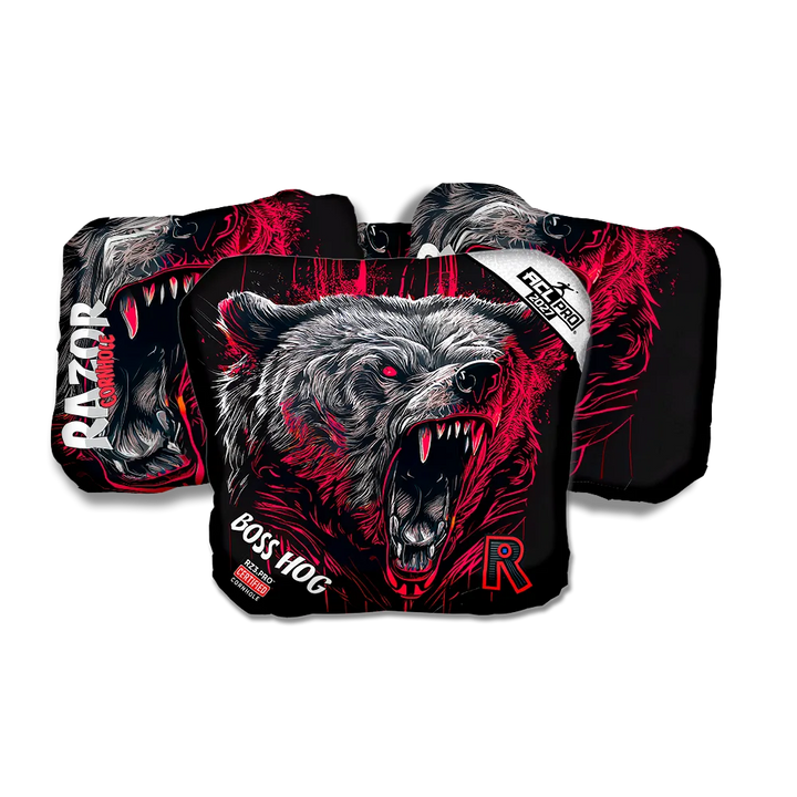 Boss Hog PRO Grizzly Black Series Cornhole Bags