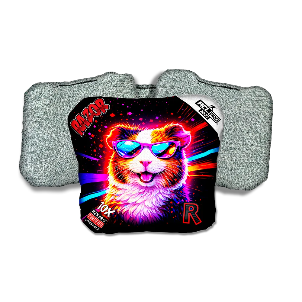 10 X PRO Guineapig Party Animals Light Back Cornhole Bags