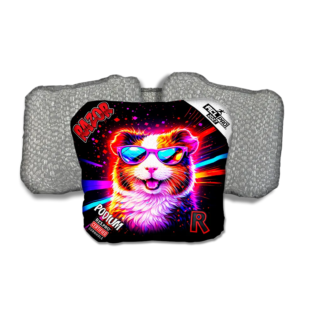 Podium PRO Guineapig Party Animals Silver Back Cornhole Bags