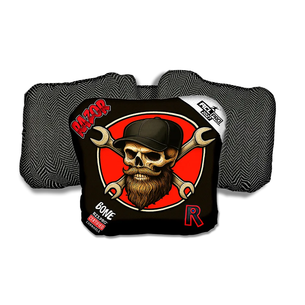 Bone PRO Hardline Black Back Cornhole Bags