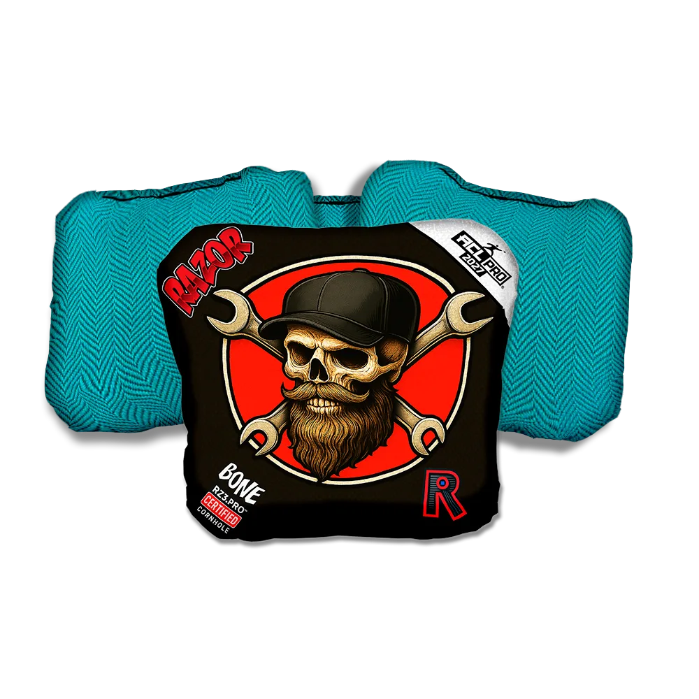 Bone PRO Hardline Teal Back Cornhole Bags